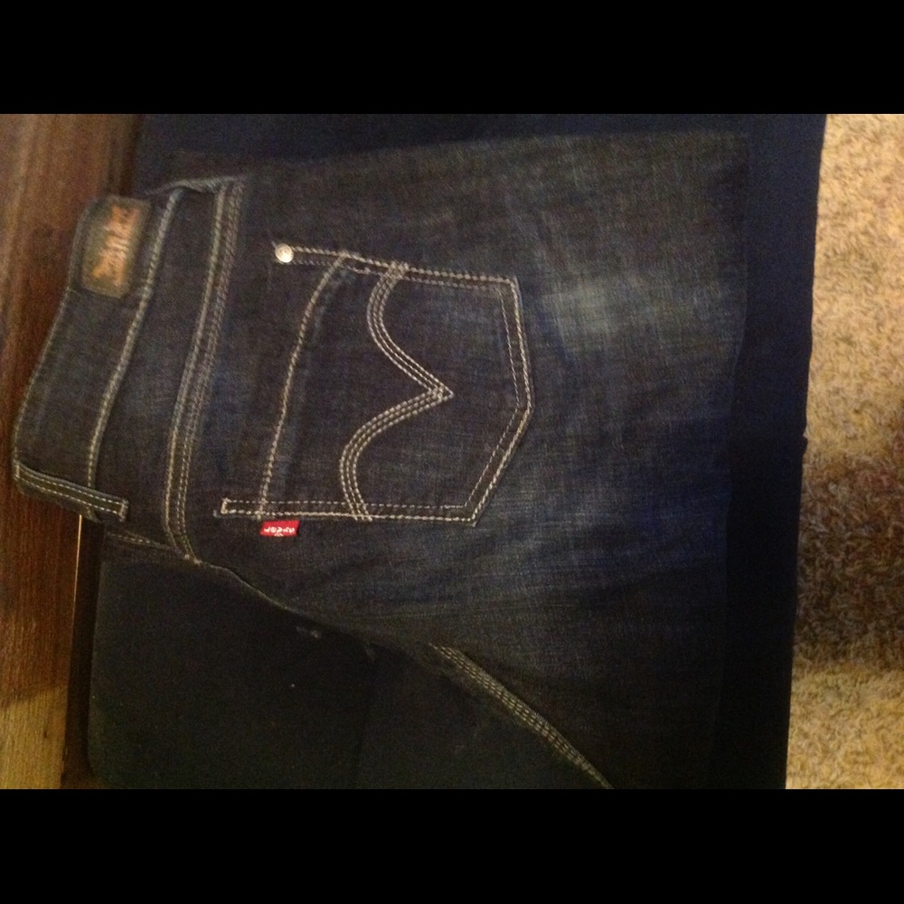 Levi's curvy 529 dark blue jeans